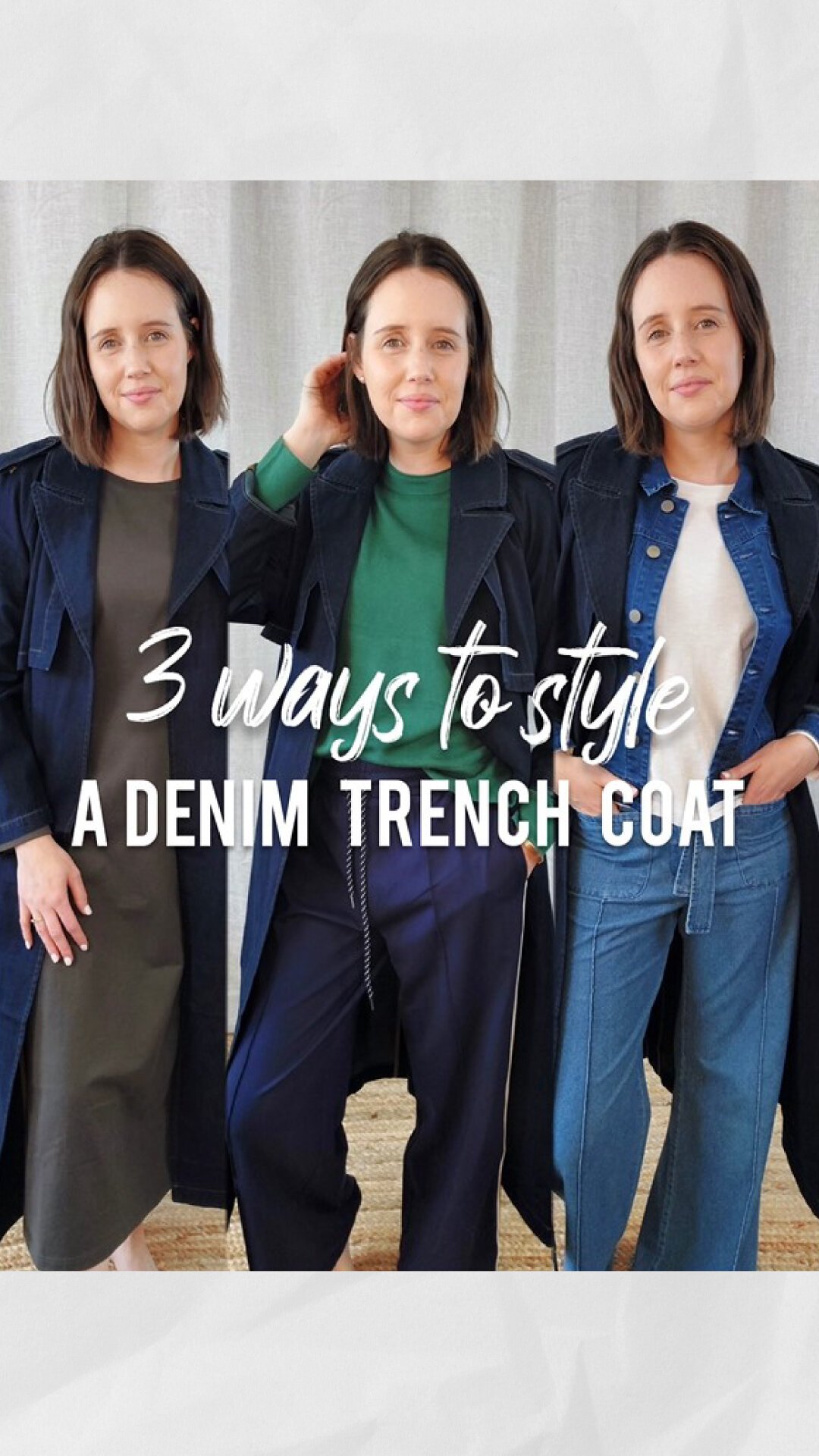 denim trench